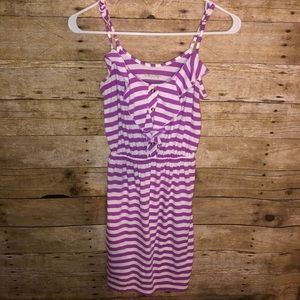 Purple and white striped Lilly Pulitzer dress